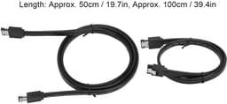 SATA ESATA Kabel - Seriële ATA - Externe Schijf Aansluiten - Vermindert Interferentie - 100cm - Zwart — thumbnail 3