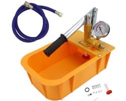 Hydraulische testpomp voor drukmetingen in sanitaire systemen, verwarmingsinstallaties en vloeistofcontainers