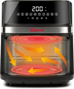 Heteluchtfriteuse - Airfryer XXL - Gezond Frituren - Dubbele Weerstand - 8 Liter - Zwart — thumbnail 5