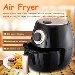Heteluchtfriteuse - Mini oven - Gezond koken - Snel luchtcirculatie - 4 Liter - Rood — thumbnail 3