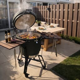 Patton Epicure Large 22" Kamado - Rooster Ø48,5 cm - Graphite Grey — thumbnail 2