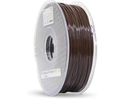 3D Printer Filament - 3D Print Materiaal - Grote Prints Maken - Bijna Geen Kromtrekken - 285mm 1kg - Donkerbruin