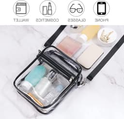 Duidelijke Crossbody Tas voor Evenementen, Geschikt voor Stadion, Verstelbare Schouderriem, Ideaal voor Concerten en Sportactiviteiten — thumbnail 4