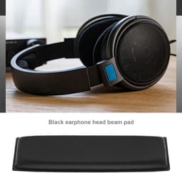 Vt products - Hoofdband Pad - Vervangende Hoofdband - Zacht en Comfortabel - Zwart - Geschikt voor Sennheiser HD201 HD201S HD180 - Hoofdkussen Vervang — thumbnail 5