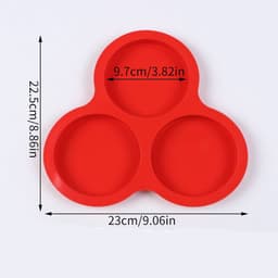 Eiervormen voor de airfryer (2 stuks) - Ronde eiervormen, mini ronde muffinvormen, siliconen bakvormen. Geschikt voor het maken van eieren, ontbijtsandwiches, cupcakes, muffins, hamburgers, pannenkoeken, taarten en Italiaanse gebakken eieren. — thumbnail 5