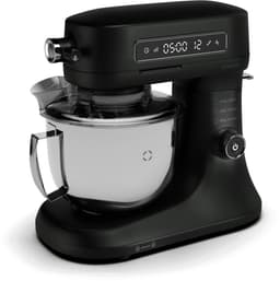 Klarstein Chiara 1600W Keukenmachine – 5L roestvrijstalen kom, 12 snelheden, LCD-touchdisplay, Stil ≤72 dB, Vaatwasserbestendige patisserieset, Aluminium spuitgietbehuizing, Zwart — thumbnail 1