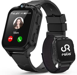 Ralio R5 Ultra 4G GPS Horloge Kind met simkaart – Videobellen – Dual Camera –- Android OS - Smartwatch Kinderen met 1,83"AMOLED Display – SOS-knop – Ruim geheugen van 2 GB + 16 GB – GPS Tracker – Voor Jongens en Meisjes — thumbnail 1