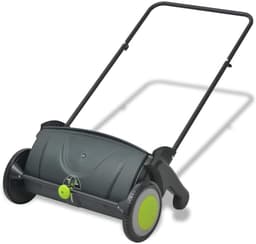 Grasveger Gazon - Bladverzamelaar Tuin - Gazon Onderhouden - Handmatig Instelbaar - 103 L - Zwart Groen — thumbnail 3
