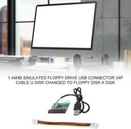 USB Diskettestation - Externe Drive - Gegevens Overzetten - Plug and Play - 20cm Kabel - Zwart — thumbnail 3