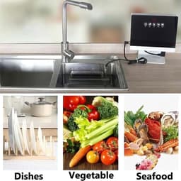 Vaatwasser - Reinigingsapparaat - Hygiënisch Eten - Handsfree Reiniging - 24.5 x 5.5 x 15 cm - Zilverkleurig — thumbnail 5