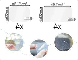 Set van 8 Transparante Stickers voor Dashcam, Plakpads voor Voorruiten, Antistatische Films voor Beveiliging en Bescherming — thumbnail 5