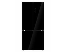 Heinner HSBS-M515MDINVHGBKE++ American Side-by-Side Koelkast 515 L – No Frost – Inverter – Super Freezing – InoxCool-technologie – Zwart Glas – 5 Jaar Garantie
