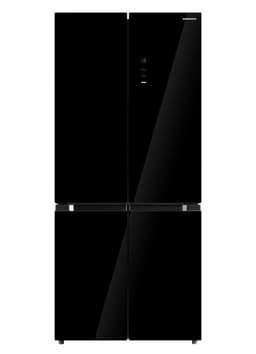 Heinner HSBS-M515MDINVHGBKE++ American Side-by-Side Koelkast 515 L – No Frost – Inverter – Super Freezing – InoxCool-technologie – Zwart Glas – 5 Jaar Garantie — thumbnail 1