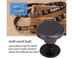 20 Sets Messing Ronde Kop Bouten met Sleufkop voor DIY Leren Ambachten en Bevestigingen 5mm