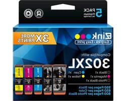 Gereviseerde Inktcartridges - Vervangende Inkt - Documenten Printen - Hoog Rendement - 5 Pack - Zwart Cyaan Magenta Geel