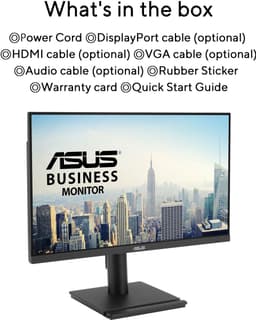 ASUS VA27AQ Eye Care - QHD IPS Monitor - EPEAT en TCO gecertificeerd - 75Hz - Speakers - 1ms - 27 Inch — thumbnail 4