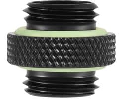 2 Stuks G1/4 Inch Draadadapter voor Waterkoeling, Verbinding Adapter voor Computer, Zwart, Korte en Lange Versie, Geschikt voor PC Koelsystemen