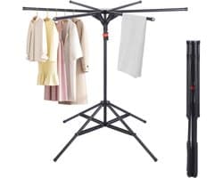 Droogmolen met Voet voor Camping & Thuis - Wasrek Staand - Droogrek Inklapbaar - lichtgewicht