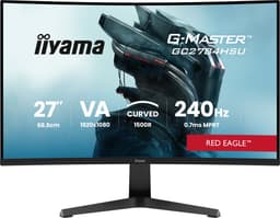 iiyama G-Master GC2784HSU-B1 Red Eagle - 27 inch - Full HD - VA - 240Hz - - Curved - HDMI 2.1, HDR10 — thumbnail 1