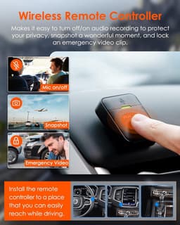 Dashcam - Autocamera - Veilig Rijden - 4K Resolutie - 2 Inch Scherm - Blauw — thumbnail 5