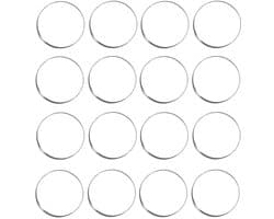 16 Stuks Ronde Acrylaatplaten, 3 Inch Dikke Transparante Panelen voor Kerstdecoratie, Fotolijsten en DIY Creaties