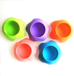 aladdien - Strandbekerhouders - Stranduitrusting - Ideaal voor vakanties - Multicolor 5 Pack - Perfect voor dranken en mobiele telefoons - Geschikt .. — thumbnail 2