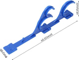 Plastic zwembad hanger voor telescopische stang, vacuümslang en skimmer met schroeven en bevestigingsmateriaal — thumbnail 5