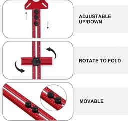 Professionele verstelbare steun voor houtbewerkingsgereedschap - Essentiële accessoire voor vaklui — thumbnail 4