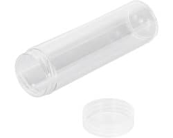 Ronde heldere muntbuis voor opslag, plastic buizen voor muntenverzameling en bescherming van 25 mm munten