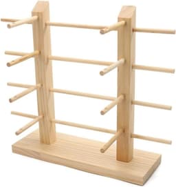 Houten Zonnebrilstandaard en Brillenhouder Organizer voor Thuis en Optiekwinkel - Geschikt voor 6 Paar Brillen, Duurzaam en Stijlvol Design — thumbnail 1