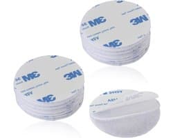 Set van 10 extra sterke zelfklevende bevestigingsstrips - ronde herbruikbare en veelzijdige oplossing voor thuis, kantoor en school (diameter 3 cm, wit)
