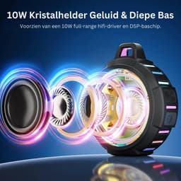White-Label® Douche Speaker - Draagbare Radio - Bluetooth - Waterdicht — thumbnail 5