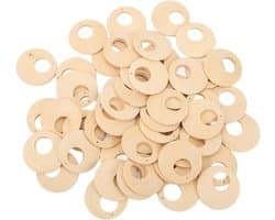 50 Stuks Houten Oorbellen Onbewerkt Houten Oorbellen Hangers Voor DIY Sieraden Creatieve Knutselprojecten