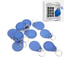 10 Stuks 125KHZ ID Kaart Token Tags, Herbruikbaar voor Toegangscontrole, Tijdregistratie en Parkeerbeheer