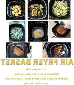 Bakvorm voor Airfryer, Voedselveilige Metaal, Vaatwasserbestendig, Geschikt voor Diepvriezers, Ideaal voor Taarten, Brood en Casseroles, Grijs (20 cm) — thumbnail 3