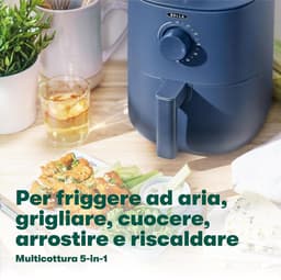 Airfryer - Crispy Snacks - Gezond Koken - Geen Voorverwarmen - 2.7 Liter - Mat Blauw — thumbnail 5
