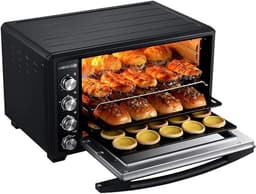 Elektrische Oven - Heteluchtoven Airfryer - Bakken Grillen Toasten - 40 Liter Inhoud - 479*433*330 mm - Zwart — thumbnail 1