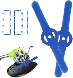Grasmaaier Snijkoppen - Reserveonderdelen Gazon - Tuinonderhoud - Rechte lijn ontwerp - 100 stuks - Blauw — thumbnail 1