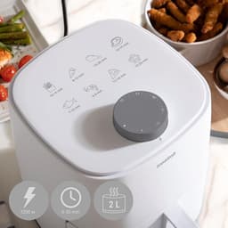 Airfryer zonder Olie - Hete Lucht Friteuse - Gezond Koken - 360 Graden Luchtcirculatie - 2 Liter - Wit — thumbnail 5