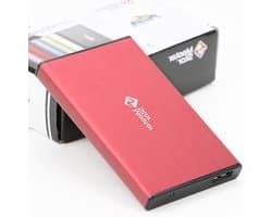 Externe Schijf - Draagbare Opslag - Bestanden Opslaan - Supersnelle USB 3.0 - 250GB - Rood