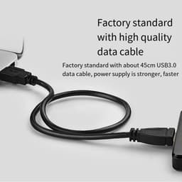 Externe Harde Schijf - Draagbare Opslag - Bestanden Opslaan - Snelle USB 3.0 - 1TB Capaciteit - Zilver — thumbnail 3
