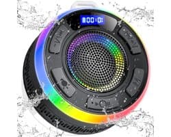 Bluetooth Luidspreker - Draadloze Speaker - Douche Muziek - IP7 Waterdicht - Met Zuignap - Kleurrijk Licht