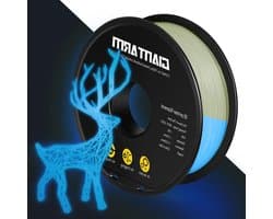 PLA Filament - 3D Print Materiaal - Creatieve Projecten - Lichtgevend Effect - 1.75mm 1kg - Blauw