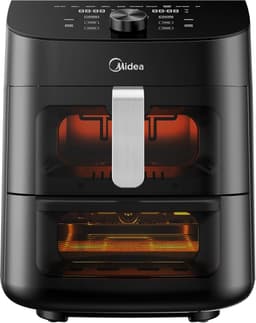 Heteluchtfriteuse - Oven Friteuse - Gezond Frituren - Groot Venster - 11 Liter 2200W - Zwart — thumbnail 1