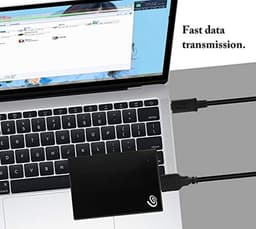 Type-C naar Micro-B kabel 5Gbps - Mobiele Harde Schijf Datakabel 1M Zwart — thumbnail 4