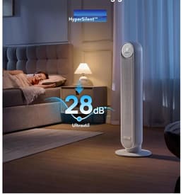 DnA® Ventilator Staand - Ventilator Toren - Ventilator met Afstandsbediening - Wit - 30cm x 30cm x 92cm — thumbnail 5