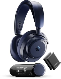 SteelSeries - Arctis Nova Pro Omni - Hi-Res Wireless Certified Gaming Headset - Midnight Blue — thumbnail 1