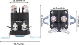Starter Solenoid Relais Elektromagnetische Relais Koper Waterdicht 117 1197 Vervanging voor Toro Grasmaaier - Elektrisch Startmechanisme — thumbnail 4
