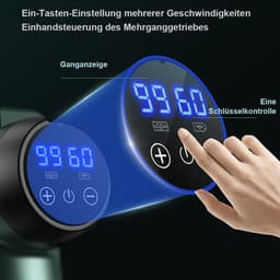 MIVRAY Massageapparaten - Massage Gun - Spiermassage - Instelbare Snelheid - Spierontspanning - Zwart — thumbnail 4