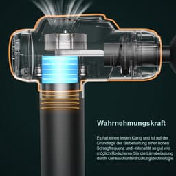MIVRAY Massageapparaten - Massage Gun - Spiermassage - Instelbare Snelheid - Spierontspanning - Zwart — thumbnail 2